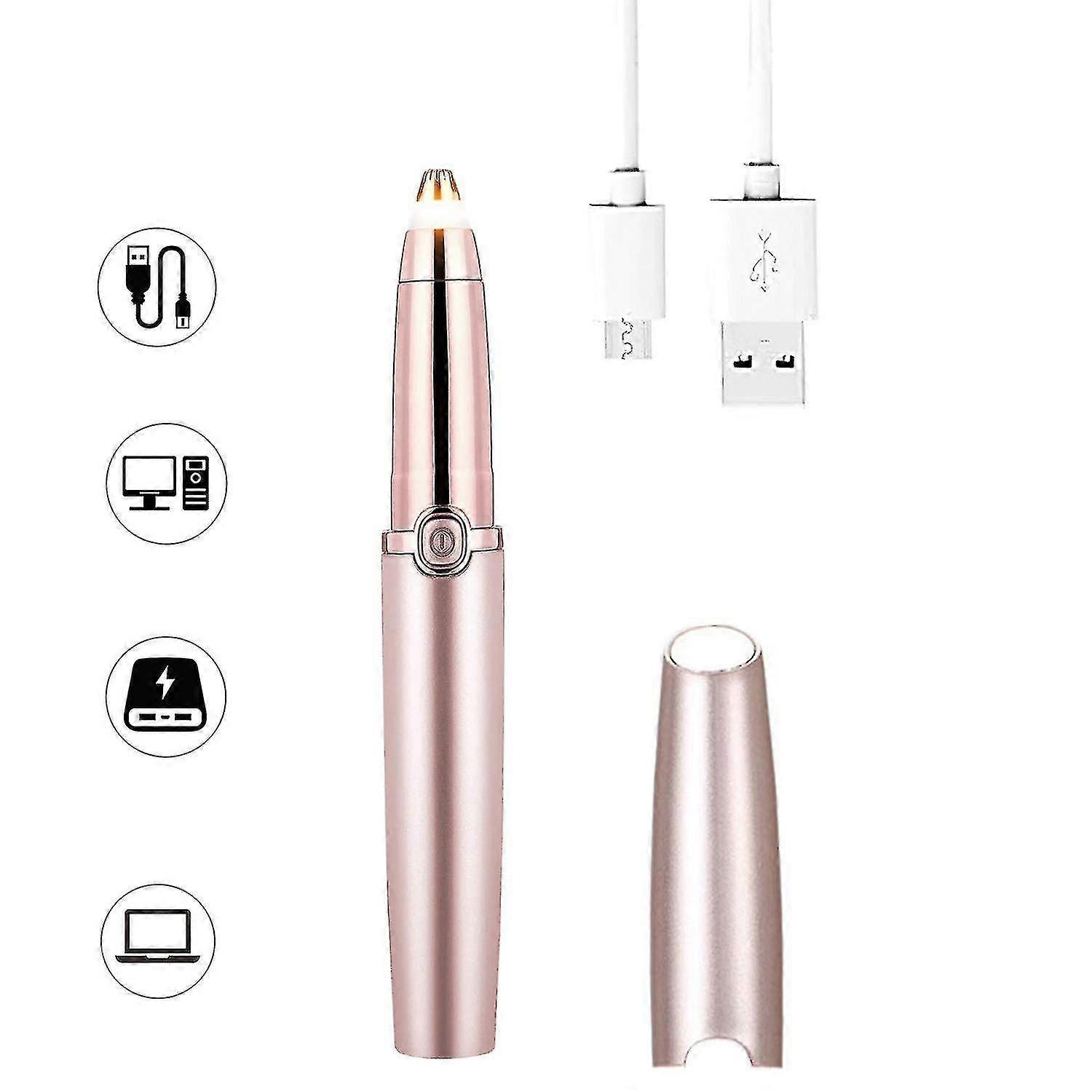 Removedor recargable de pelo de cejas indoloro