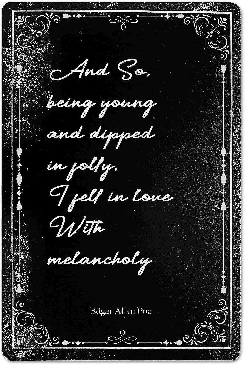 مضحك الفكاهة المظلمة لا التماس علامة القوطية ديكور الغرفة للمنزل ، غرفة نوم ، مطبخ ، منزل 8x12 بوصة أو