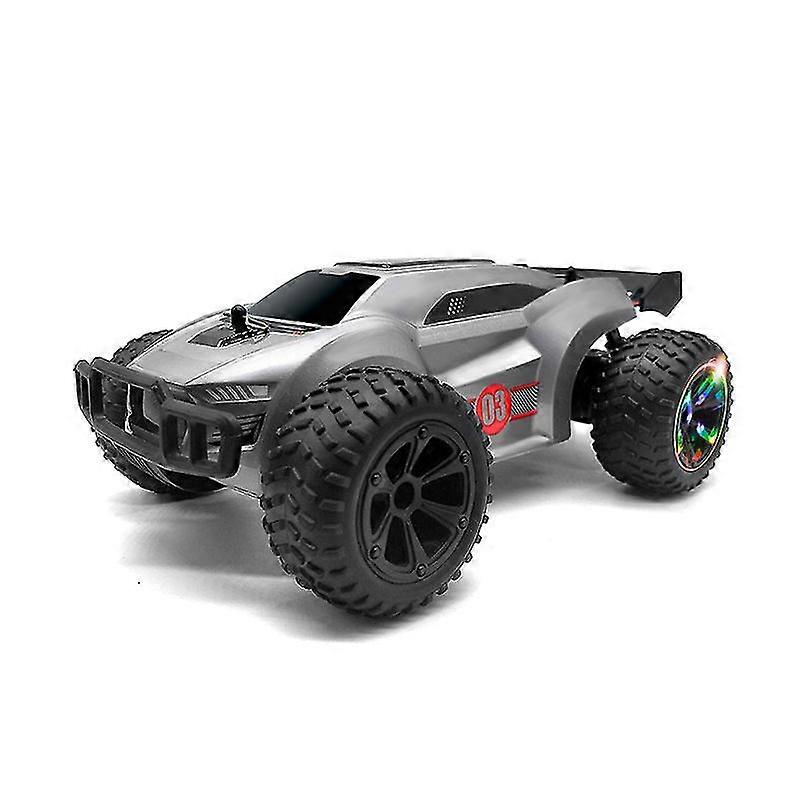 Remote Control Car-2.4ghz,with Colorful Led Lights And Battery(silver)