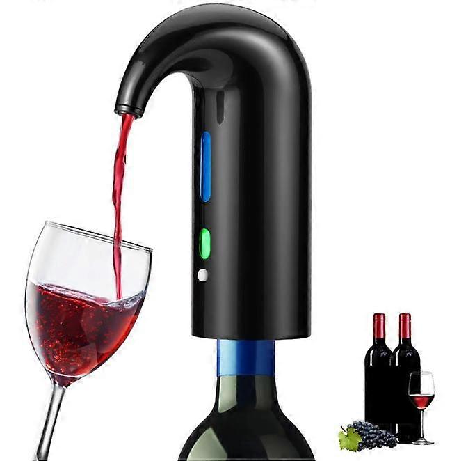 Electric Wine Aerator, One Touch Portable Wine Decanter, Multi-Smart Auto Filter Wine Oxidizer Dispenser with USB Rechargeable, Red Wine Accessories (