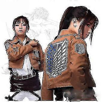 Attack On Titan Cosplay Shingeki No Kyojin Jacket Anime Brown Coat