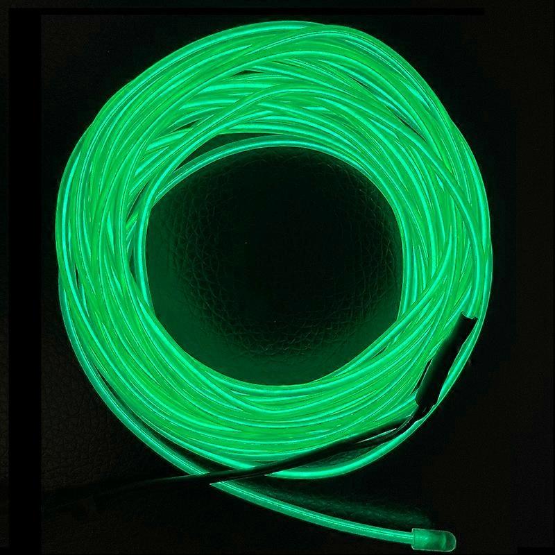 Glow EL Tel Kablo LED Neon Noel Dans Partisi DIY Kostümler Giyim Aydınlık Araba Işık Dekorasyon Giysiler Top Rave 1m / 3m / 5m