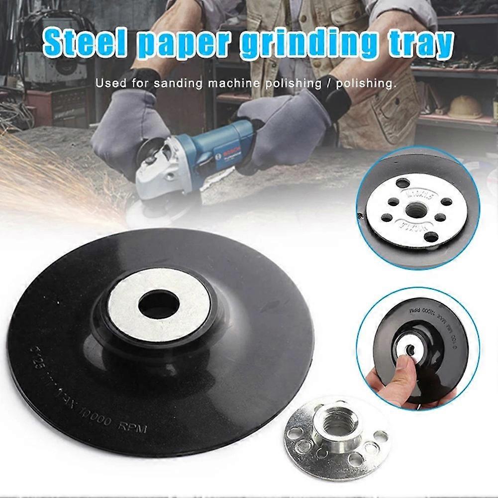 With Lock Nut Backing Pad Disc Backing Pad 125mm 5 Inch For Angle Grinder