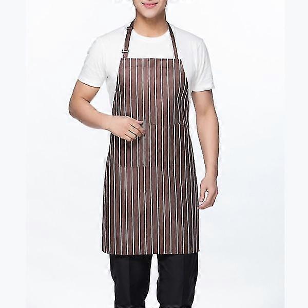 Chef Apron Pure Pinafore BLACK STRIPE