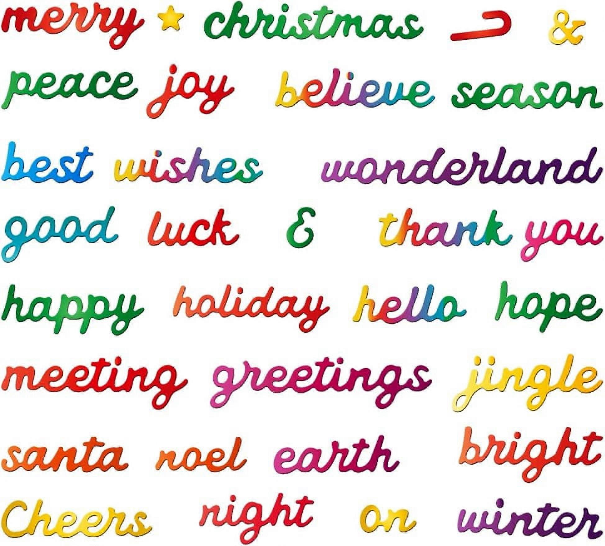 Christmas Blessing Words Metal Cutting Dies Christmas Cards Template s for DIY Scrapbooking Greeting Cards Making Album Envelope Decoration Matte Plat