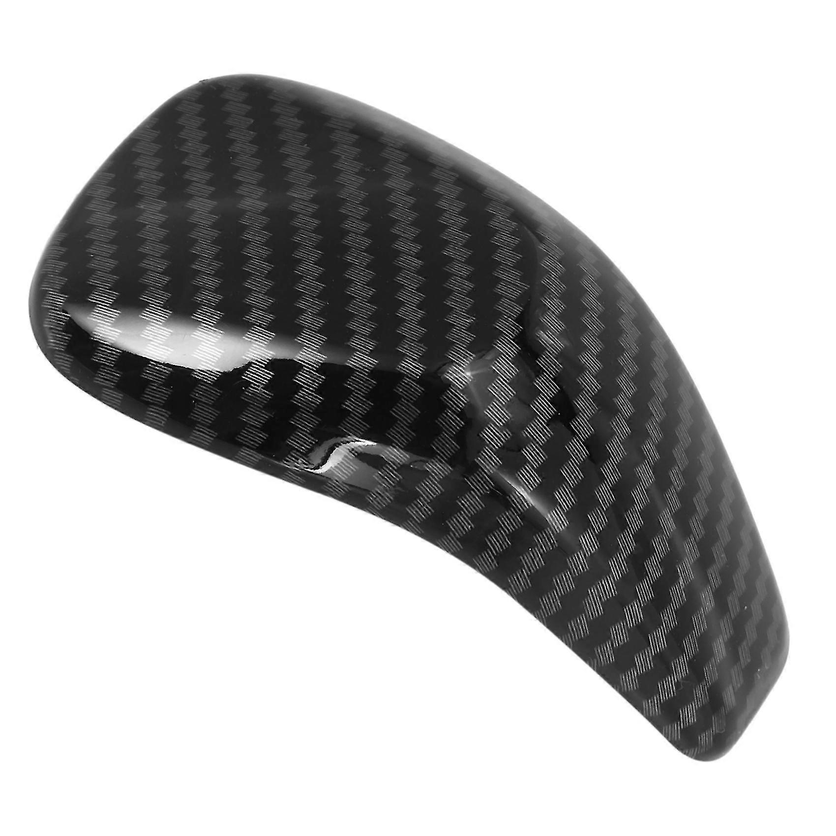 Car Gear Shift Knob Head Cover Sticker Interior Car Styling Accessories Abs Carbon Fiber Black New