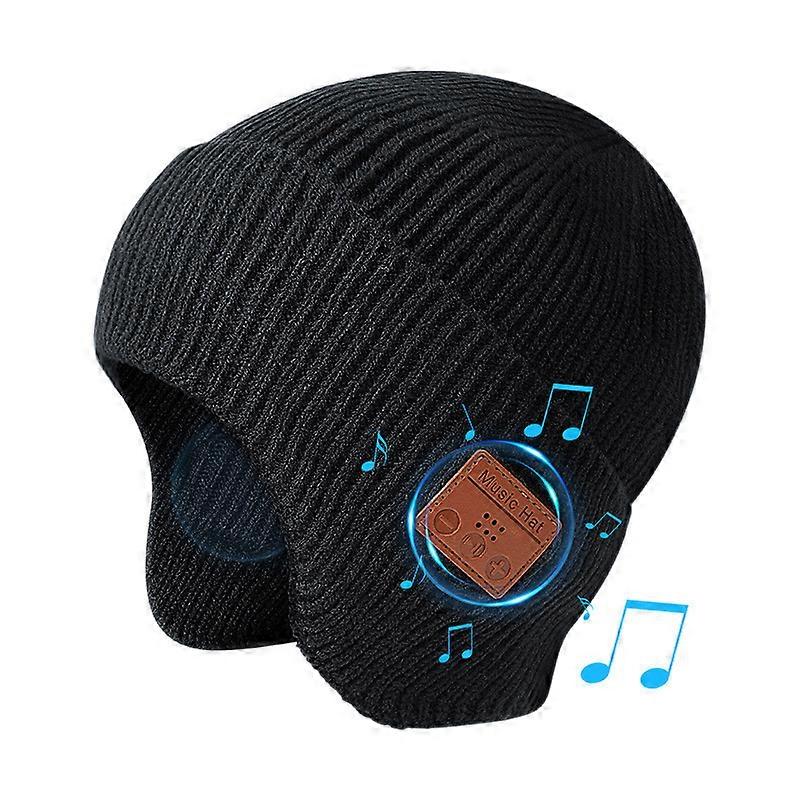 Bluetooth Beanie Hat with Headphones Wireless Winter Hat