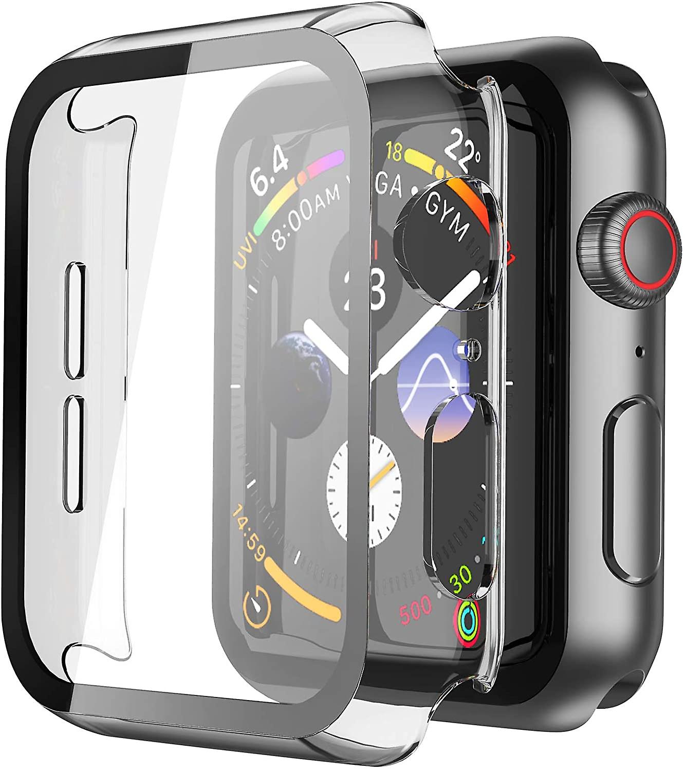 Custodia hard pc a 2 pezzi con protezione schermo in vetro temperato,  compatibile con Apple Watch Serie 6 Se Serie 5 Serie 4 40 /44 Mm  trasparente | Fruugo CH