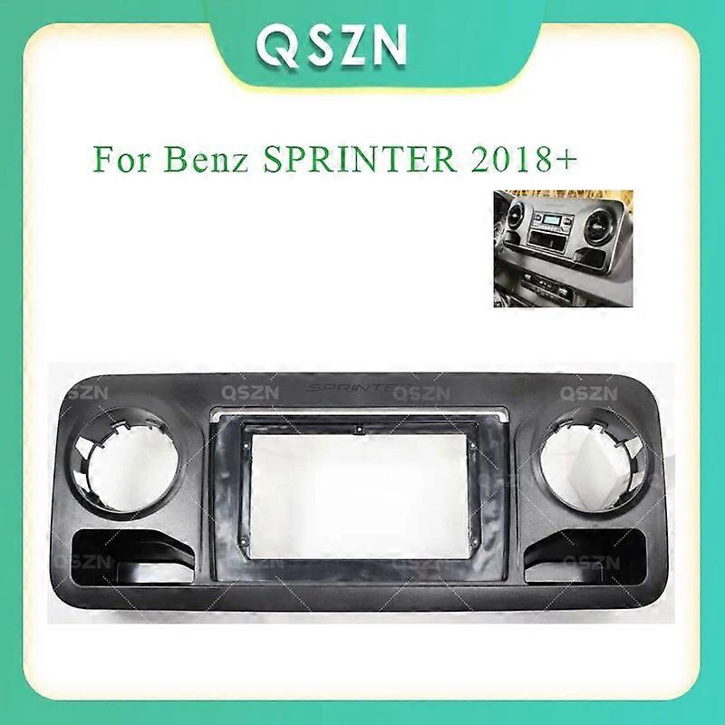 10.1 Inch Car Frame Fascia For BENZ SPRINTER 2018+ LHD Bezel Panel Fitting Frame Dashboard Mount Kit 2 Din