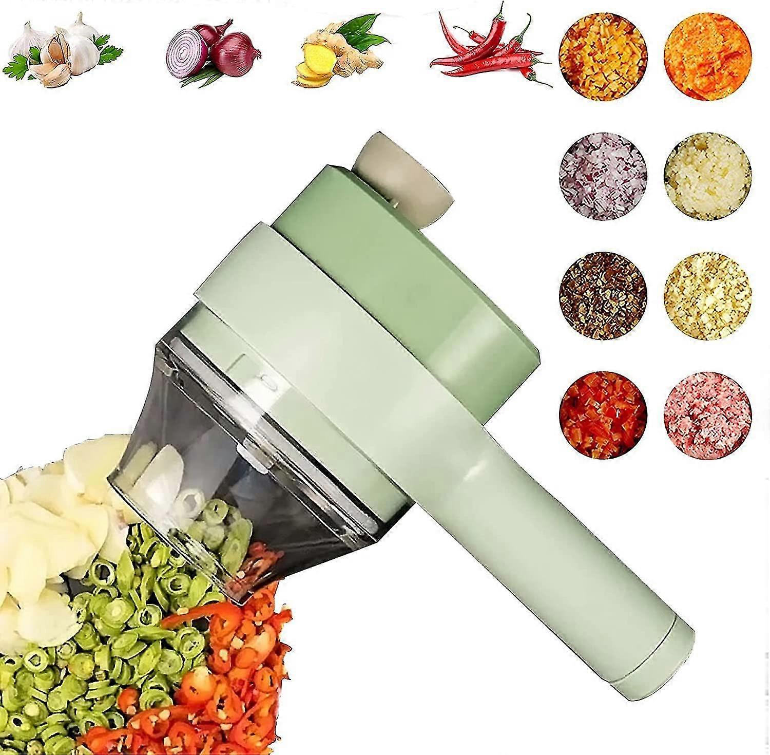 4 In 1 Portable Electric Vegetable Cutter Set Banmo