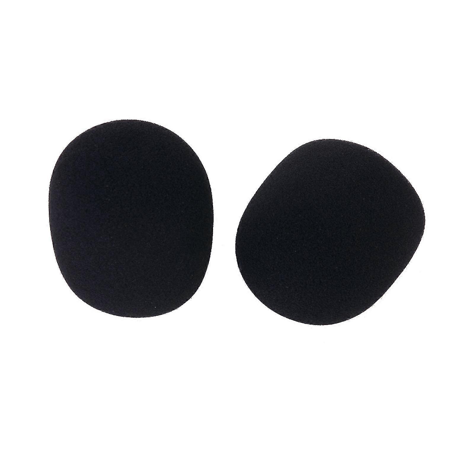 2 pezzi Studio Microfono Schiuma Mic Shield Cover Nero