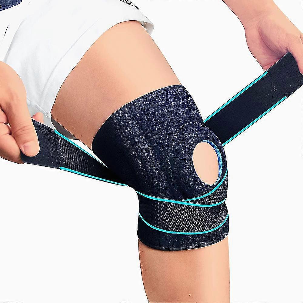 Adjustable Non Slip Open-patella Compression Wrap Knee Support