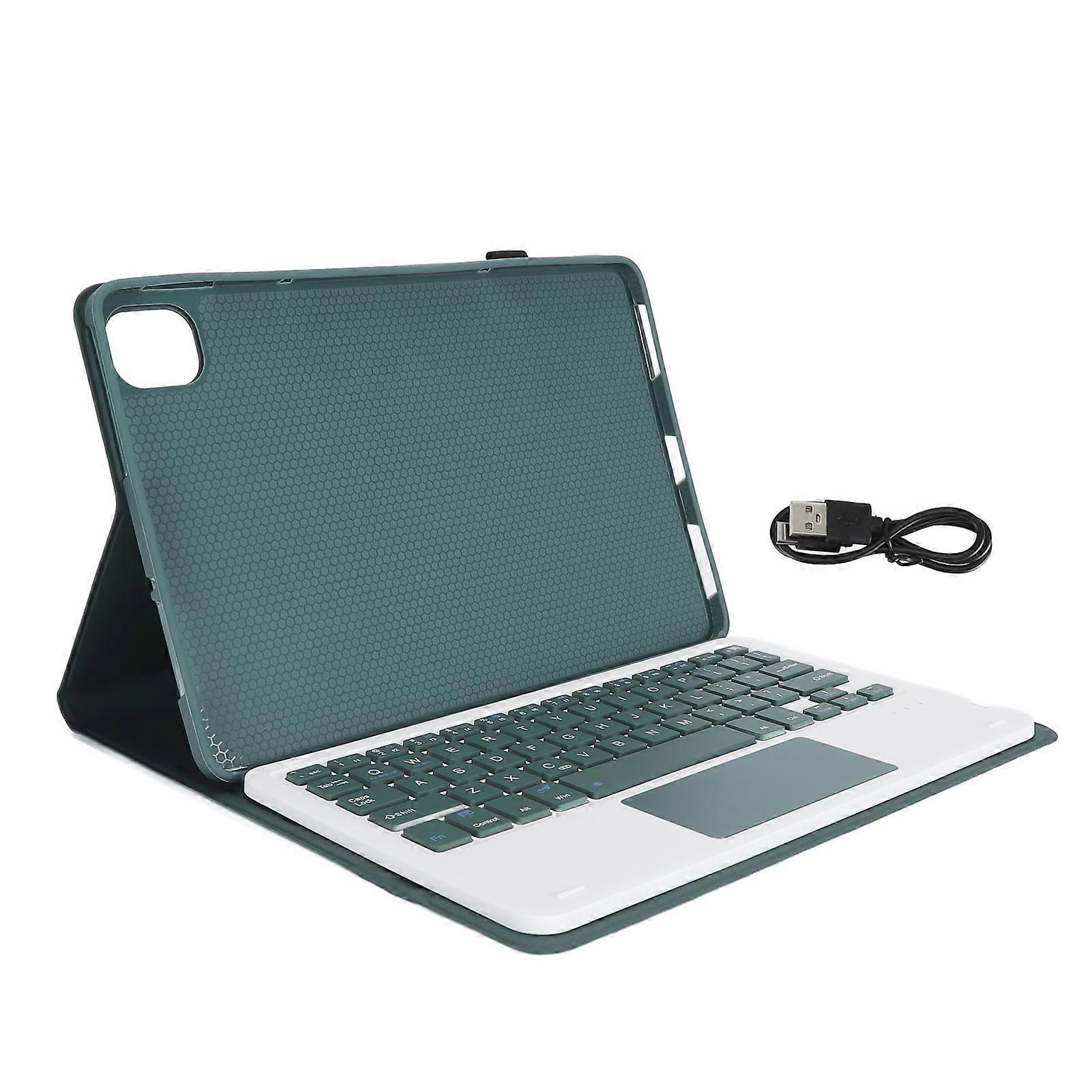 Étui clavier pour tablette 11 pouces, fin, léger, sans fil, Bluetooth, magnétique, détachable, pour Xiaomi Mi Pad 5 et 5 Pro, vert foncé