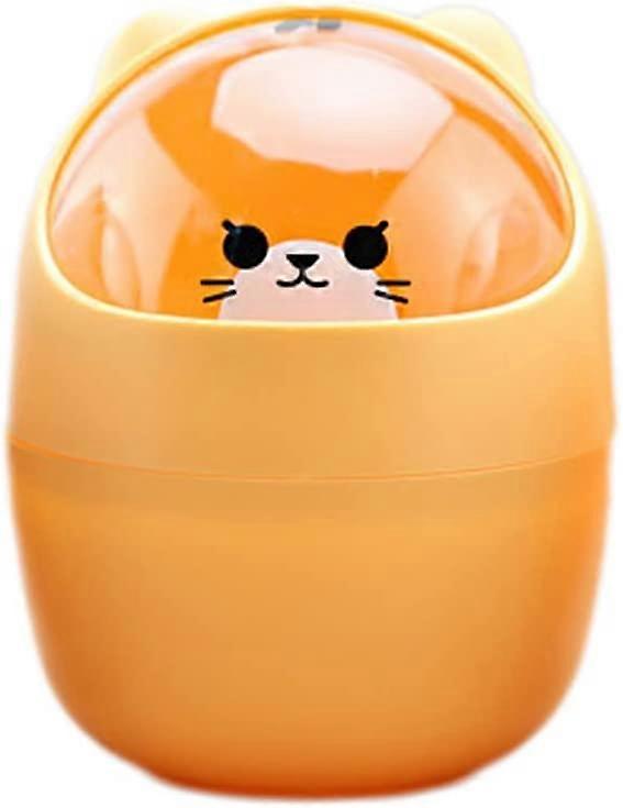 Trash Can Desk Bin(Yellow)