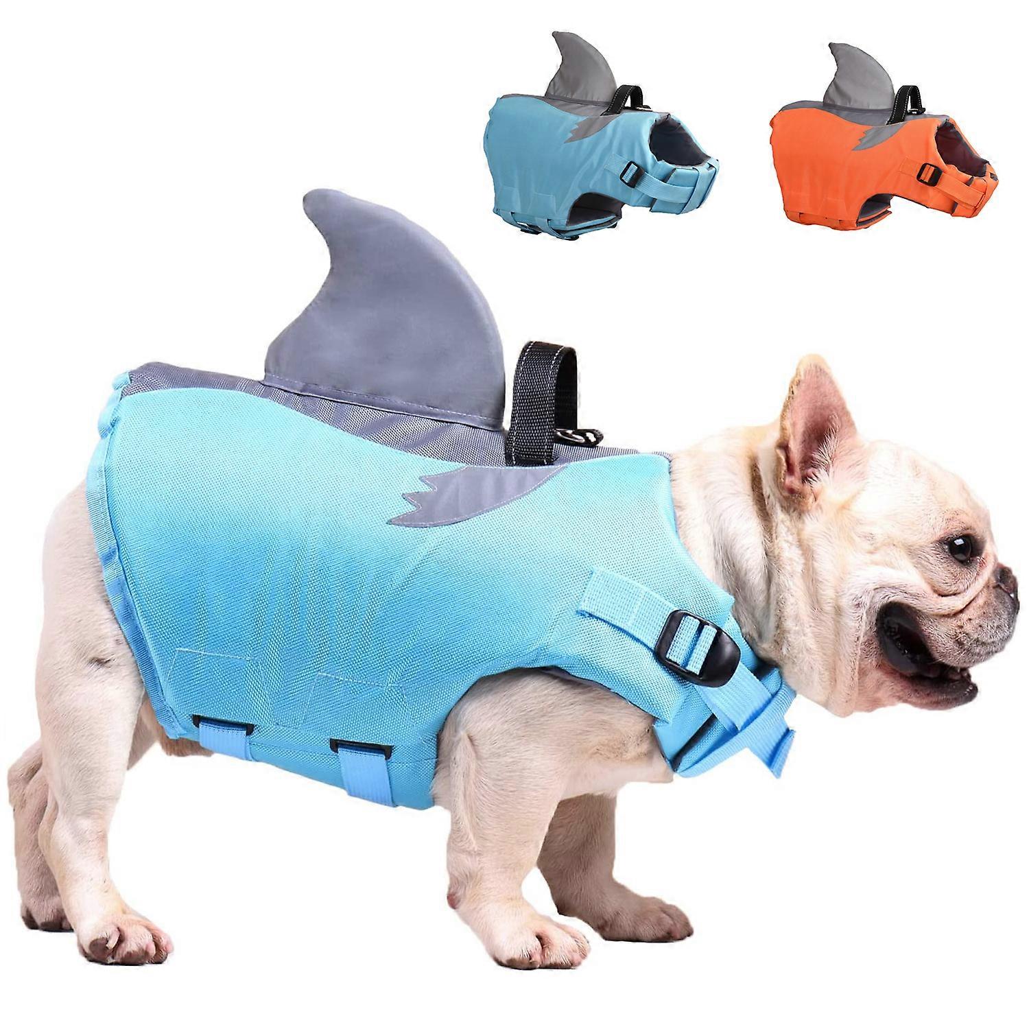 Dog Life Jacket Pet Swimming Shark Safety Vest