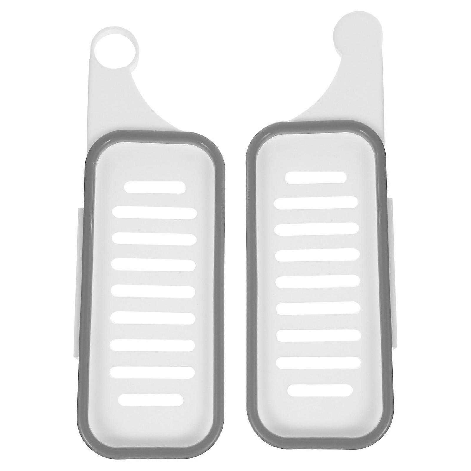 1Pc Wall-mounted Storage Rack Punch-free Creative Folding Bathroom Storage Rack