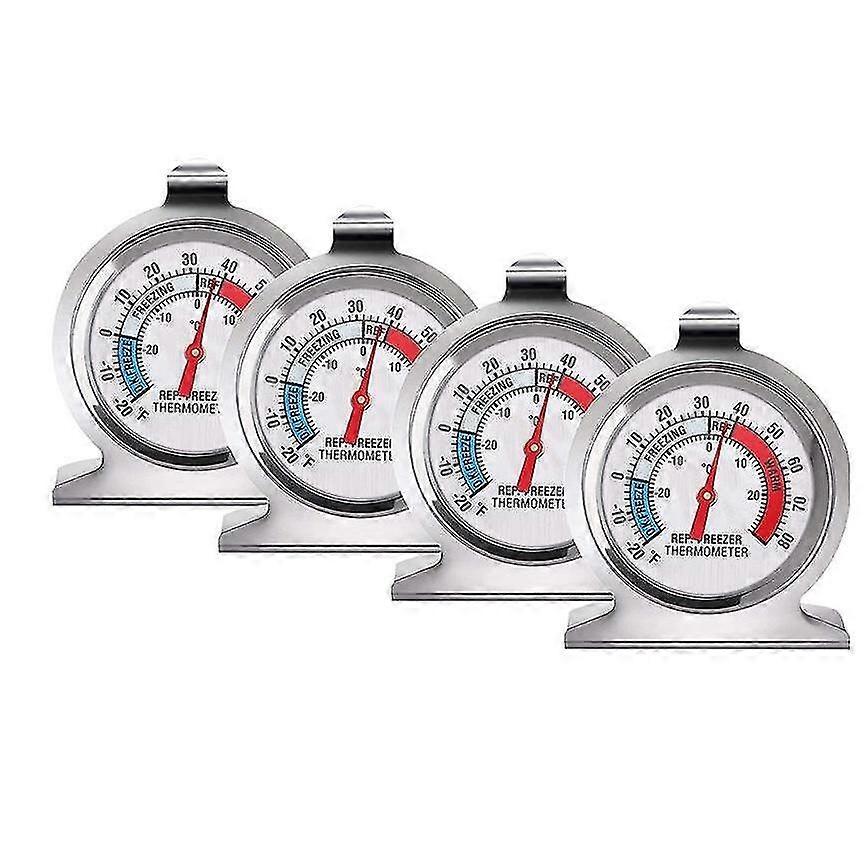 Set 4xTermometre frigider, Sunmostar, Inox, Argintiu
