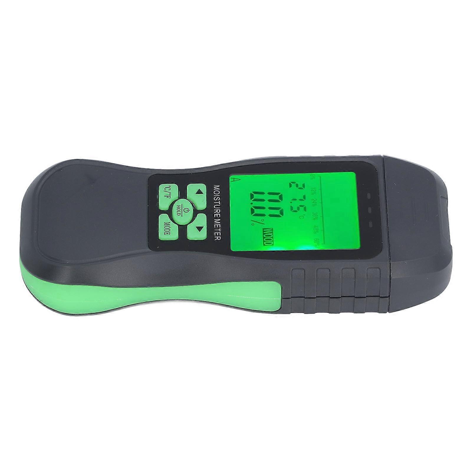 Wood Moisture Meter Pin Type Digital Display 2 in 1 Dampness Temperature Sensor Detector for Material 