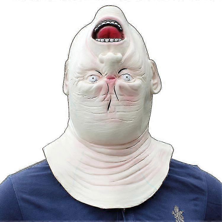 Halloween Horror Ghost Latex Headgear Upside Down Ghost Mask Masquerade Party Funny Props High Quality
