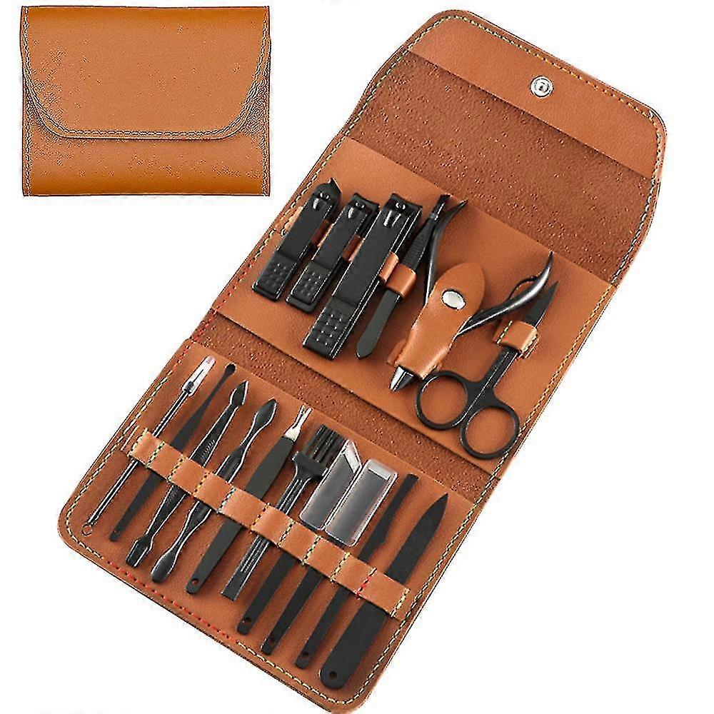 Professional Manicure Set, 16 Pieces Pedicure Kit Nail Clipper Set