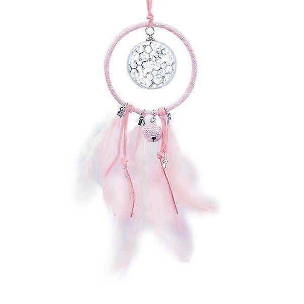 Blue Checal Molecular Structure Dream Catcher Small Bell Bedroom Decor