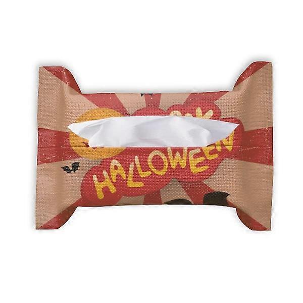 الكرتون هالوين الخطوط الفن ديكو أزياء ورقة منشفة منشفة حقيبة منديل بومف