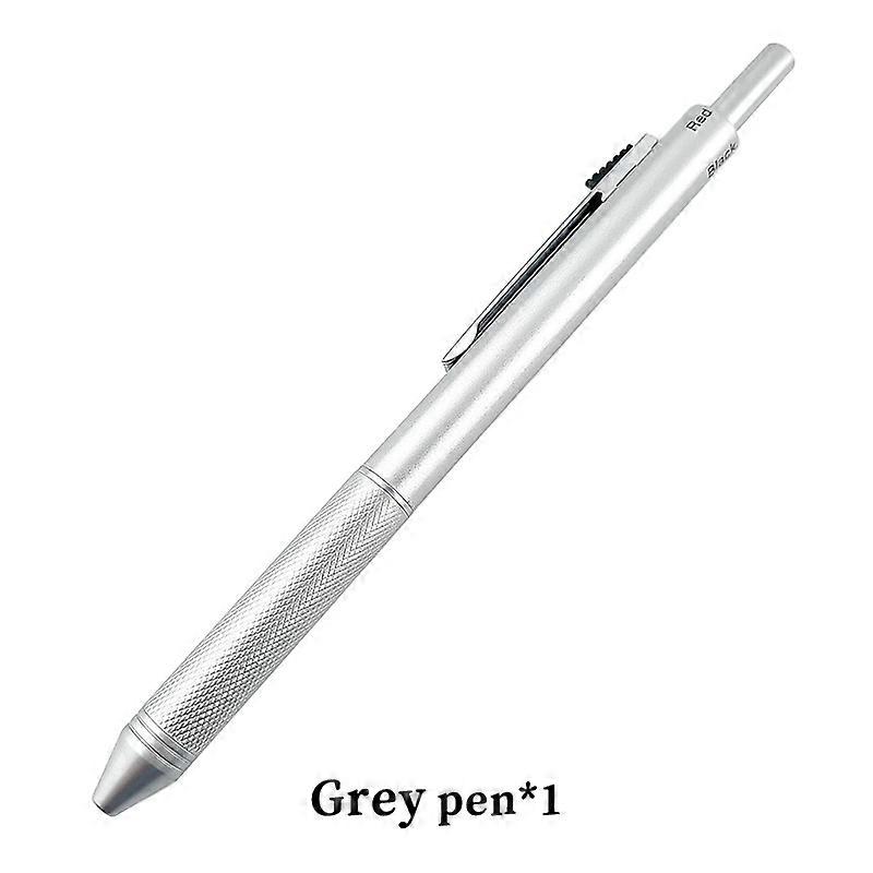 4 in 1 mehrfarbiger Metall-Kugelschreiber Schwerkraftsensor Multifunktions-3-Farben-Kugelschreiber 1 Druckbleistift für Schulbüro Schreibzubehör Stat