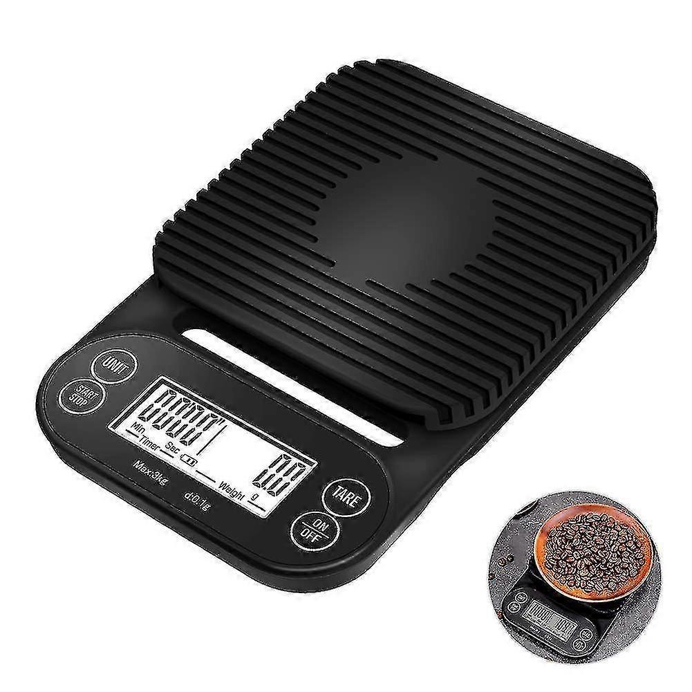 Digital Coffee Scale, Electric Kitchen Scale With Led Display Multifunction Food Kitchen Scales Pro