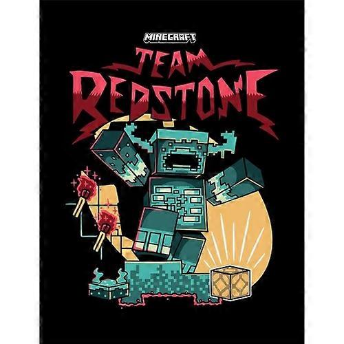 Minecraft Team Redstone Printed Framed Poster
