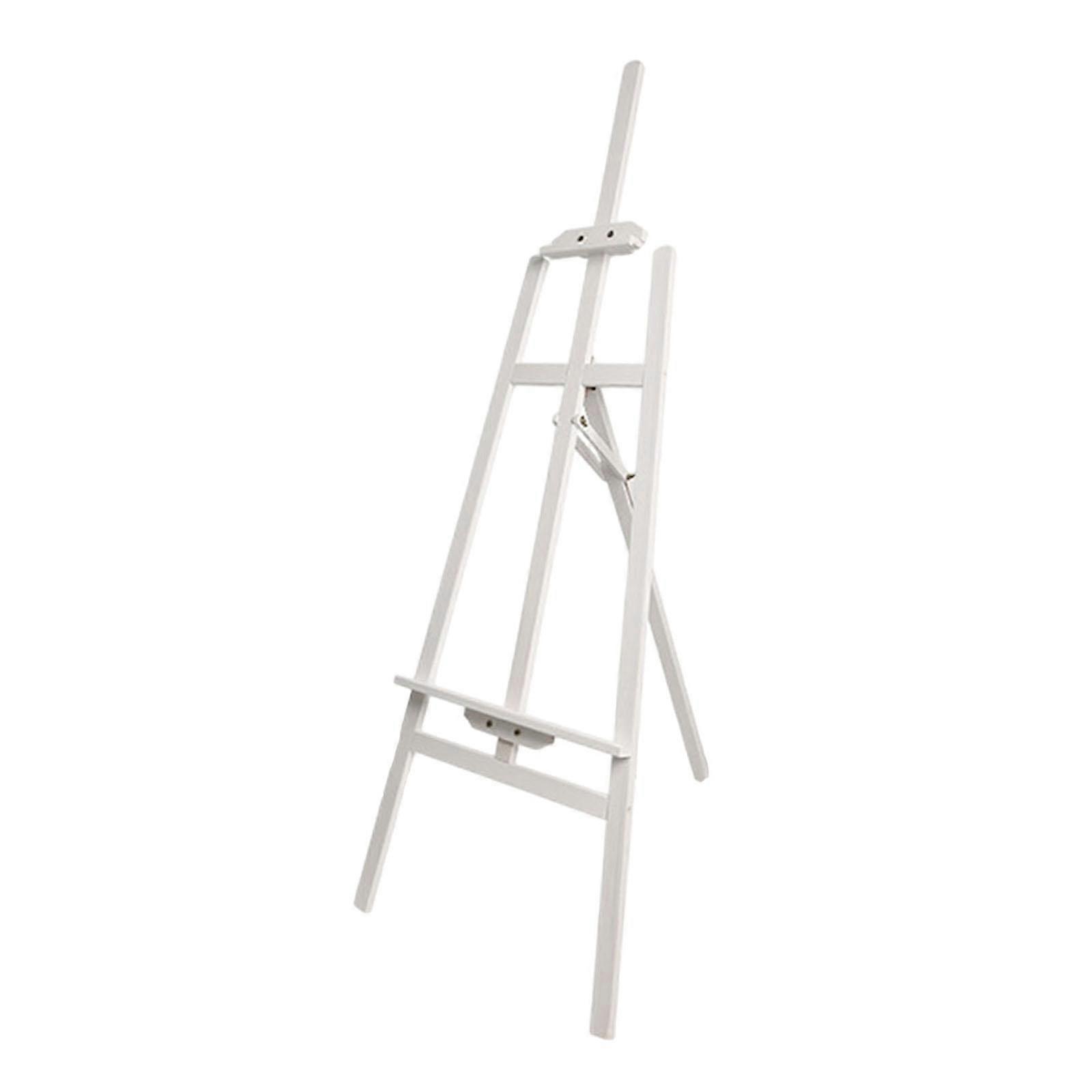 Cavalletto di pittura di arte in legno cavalletto per forniture artistiche Stand Floor Painting bianco