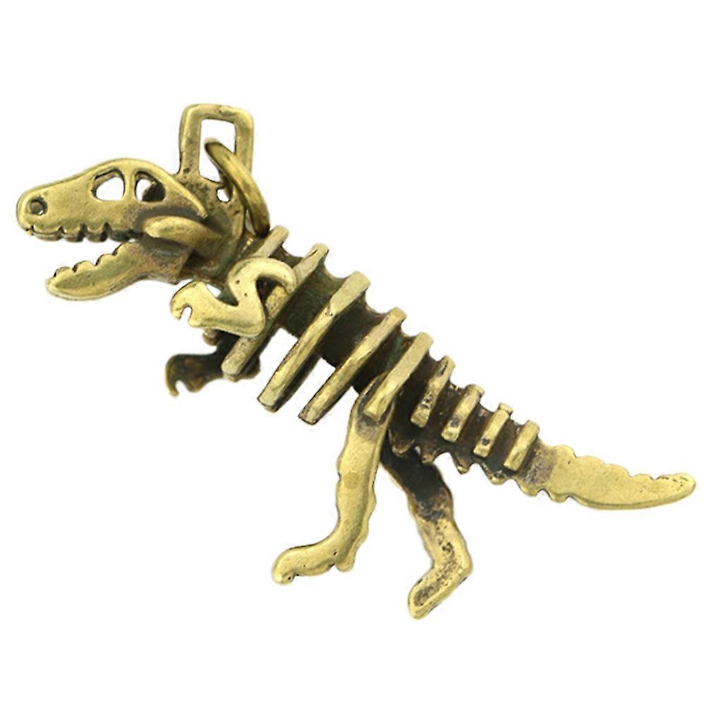 1pc Dinosaure Squelette Porte-clés Pendentif Porte-clés Pendentif Laiton Key Bag Pendentif