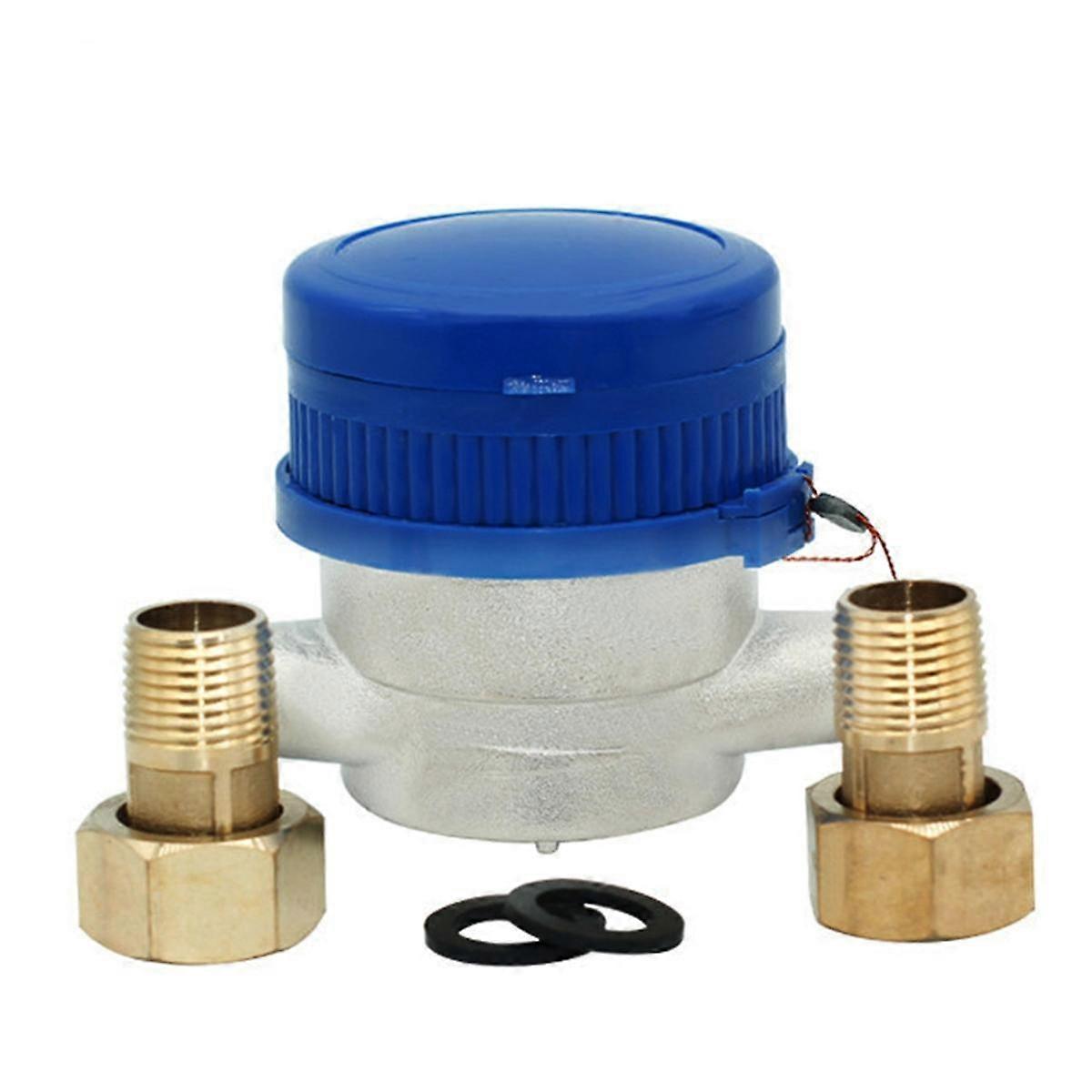 Horloge à eau de débit d’utilisation de jardin Compteur d’eau en laiton calibré de jardin Compteur d’eau à jet unique