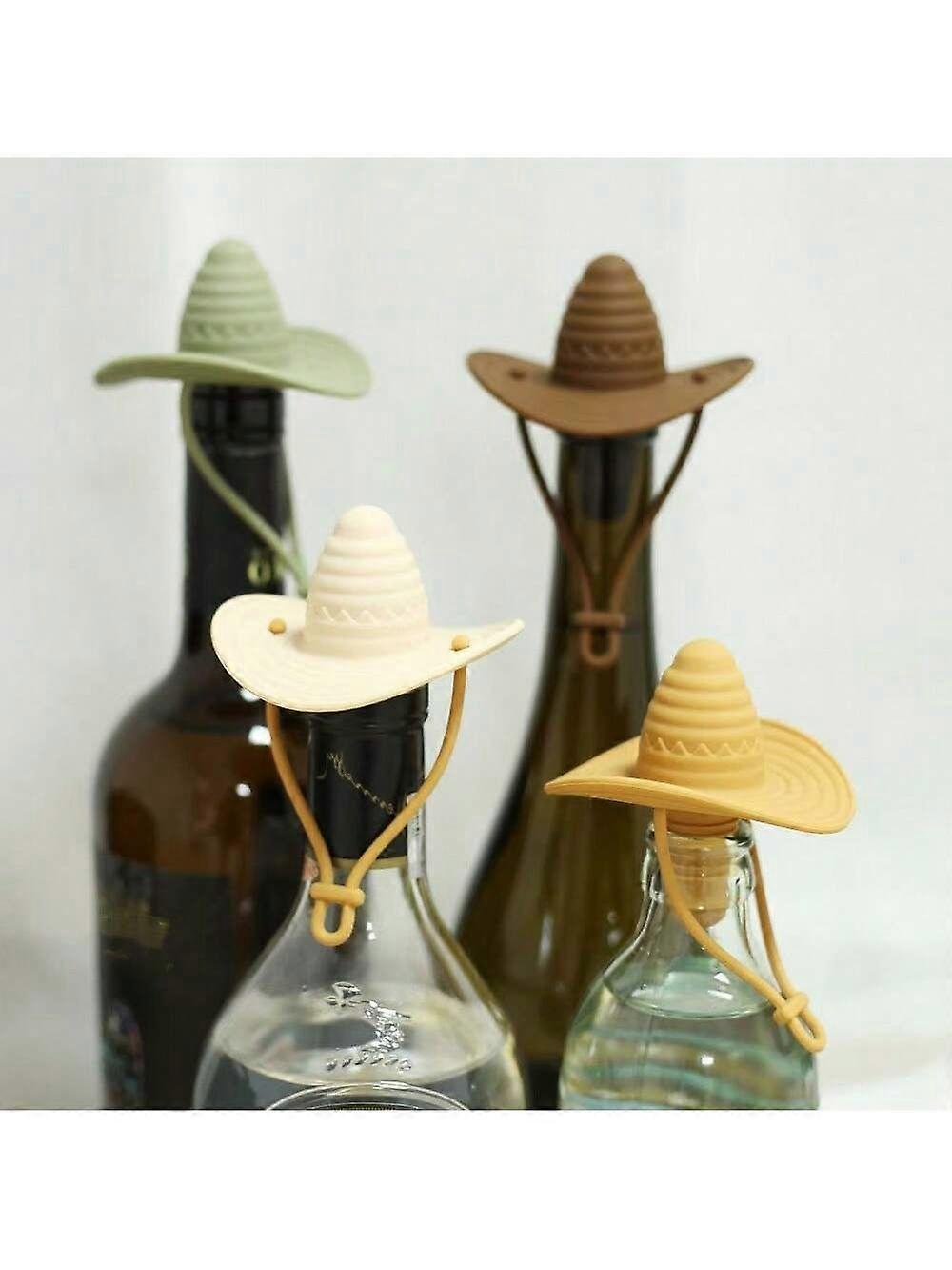 1 قطعة أوروبا ، أحدث قابس نبيذ سيليكون ، قابس النبيذ الإبداعي قبعة رعاة البقر الغربية ، قابس ختم منزلي مانعة للتسرب ، أزياء النبيذ الإبداعي خاص 