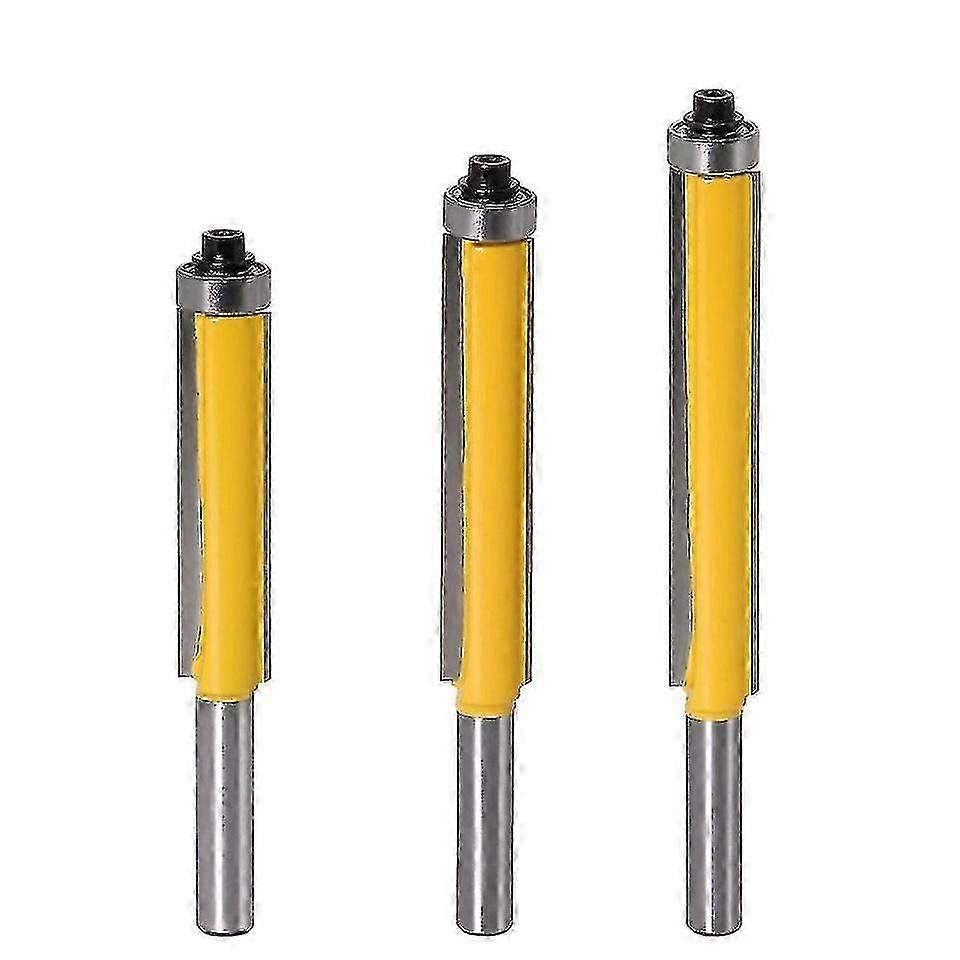 3pcs trebearbeiding frese kutter med topp lager