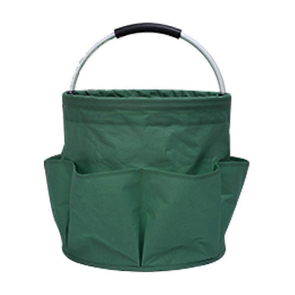 Collapsible Storage Bag Portable Oxford Cloth Picnic Basket with 6 Bags Reusable Large Capacity Storage Bag with Handle for Bathroom Picnic Camping