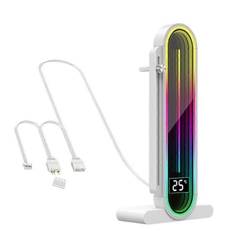 Graphics Card Anti-Sag Bracket with ARGB Sync, Temperature Display, Adjustable Height, 5V 3Pin B