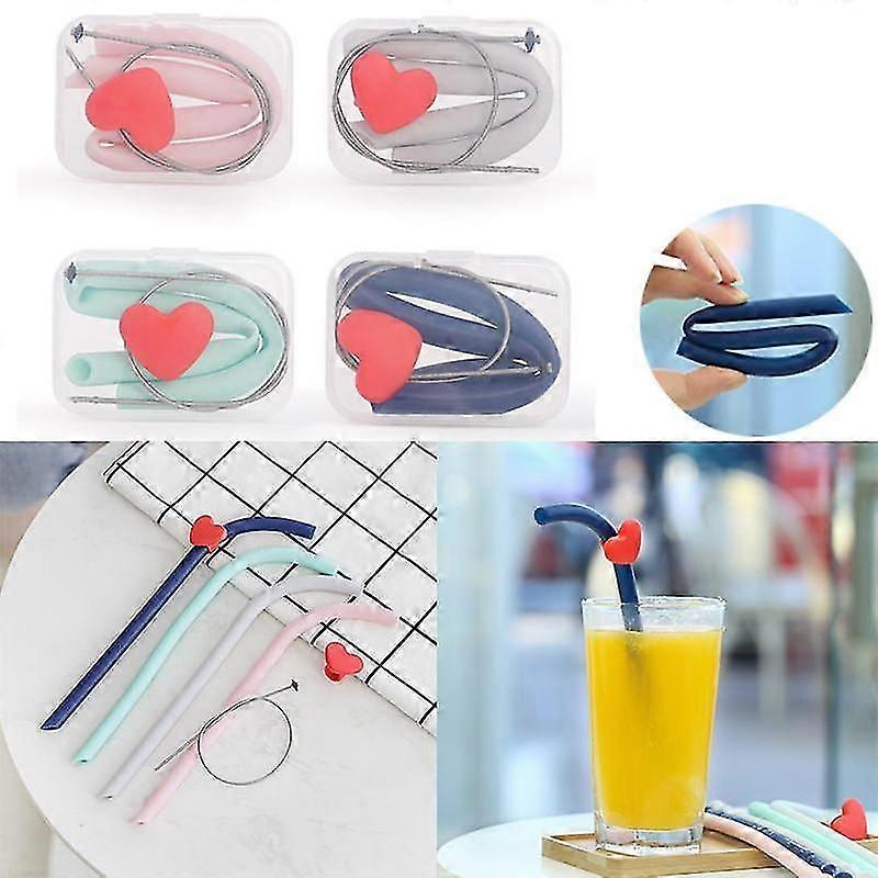 Folding Drinking Straw And Cleaning Brush