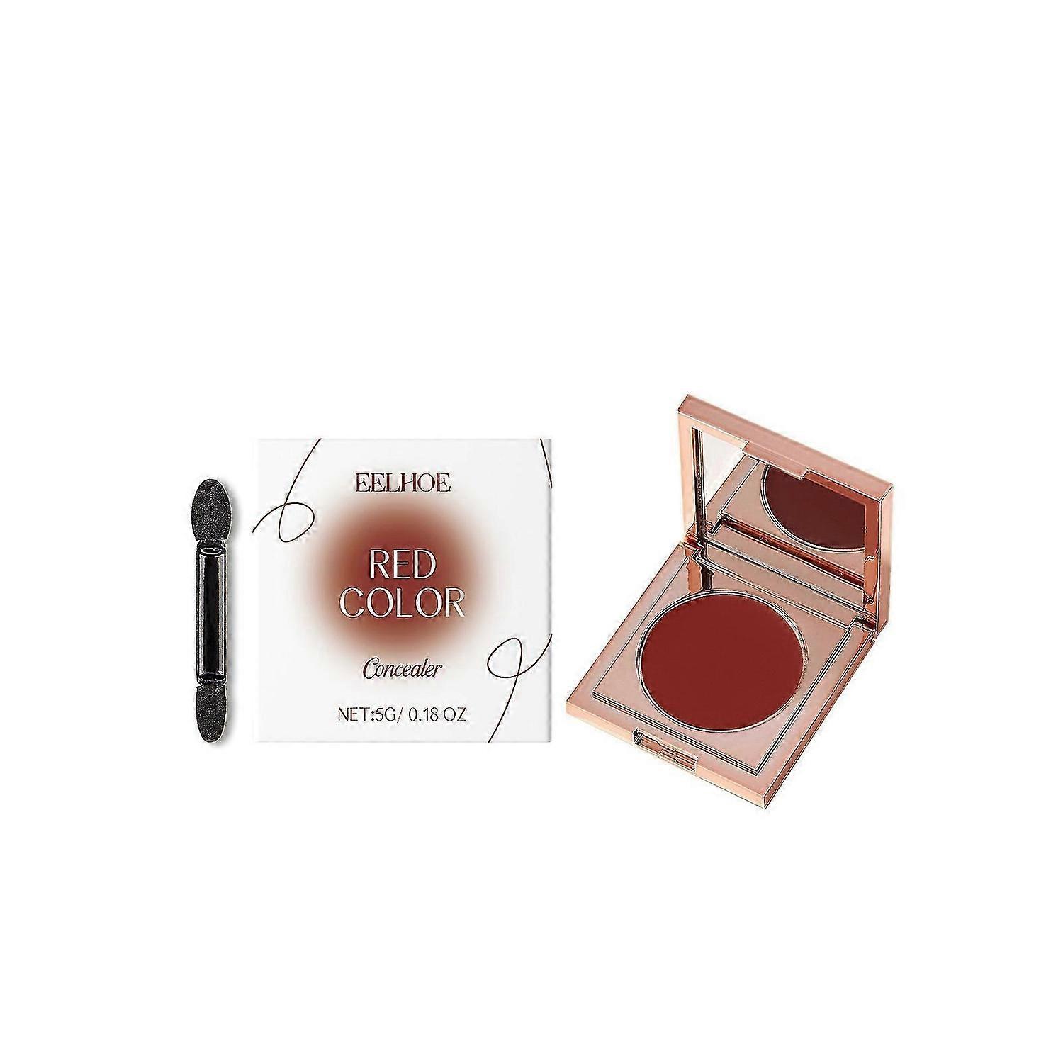 Correcteur de dessous des yeux à l’argile colorée, correcteur de couleur pour les cernes avec pinceau, dissimuler et éclaircir Dar