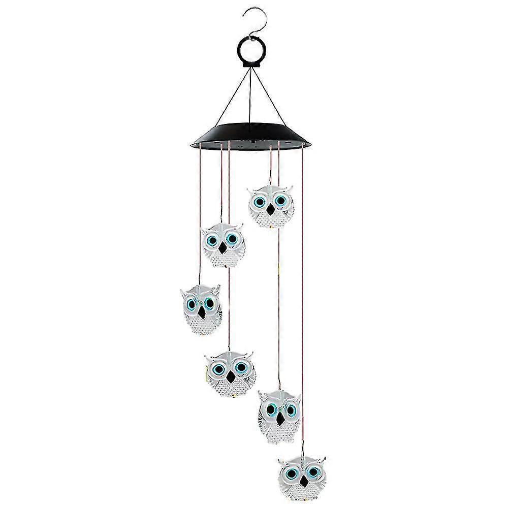 Solar Wind Chimes, Led Solar Powered Wind Chimes Lamp Color Changing Waterproof Garden Chimes