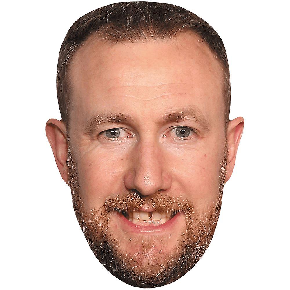 Alex Horne (Smile) Celebrity Mask, Flat Card Face