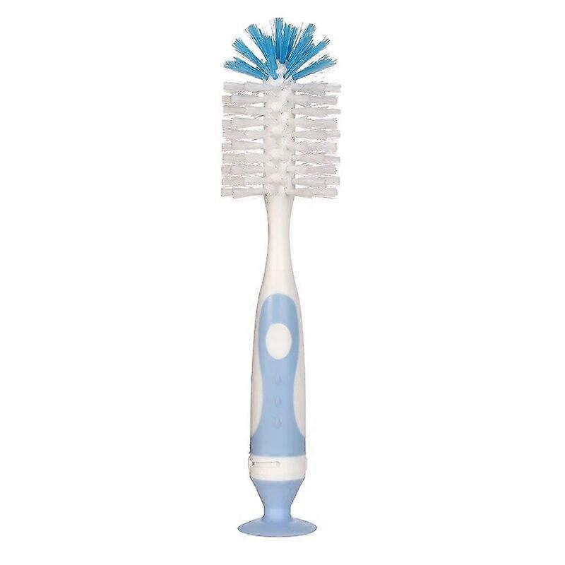 2 in 1 Mother-child Nylon Baby Bottle Cup Cleaning Brush Suction Stand Type Feeding Clean Tool Set