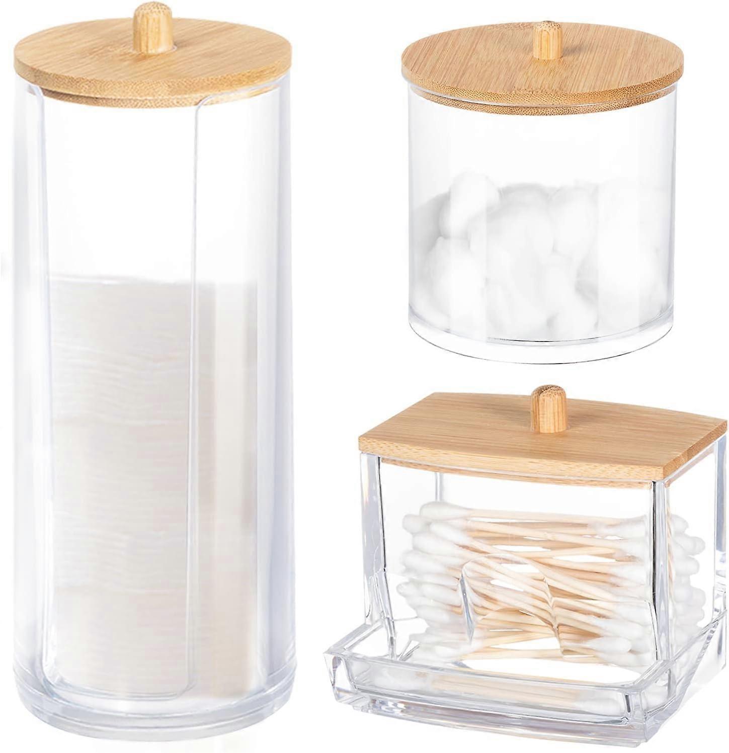 Clear Acrylic Bathroom Organizer Set