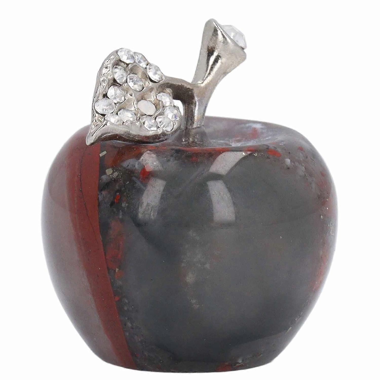Crystal Apple Figurine Healing Crystal Carved Apple Statue Cute Crystal Apple Paperweight Craft Deco