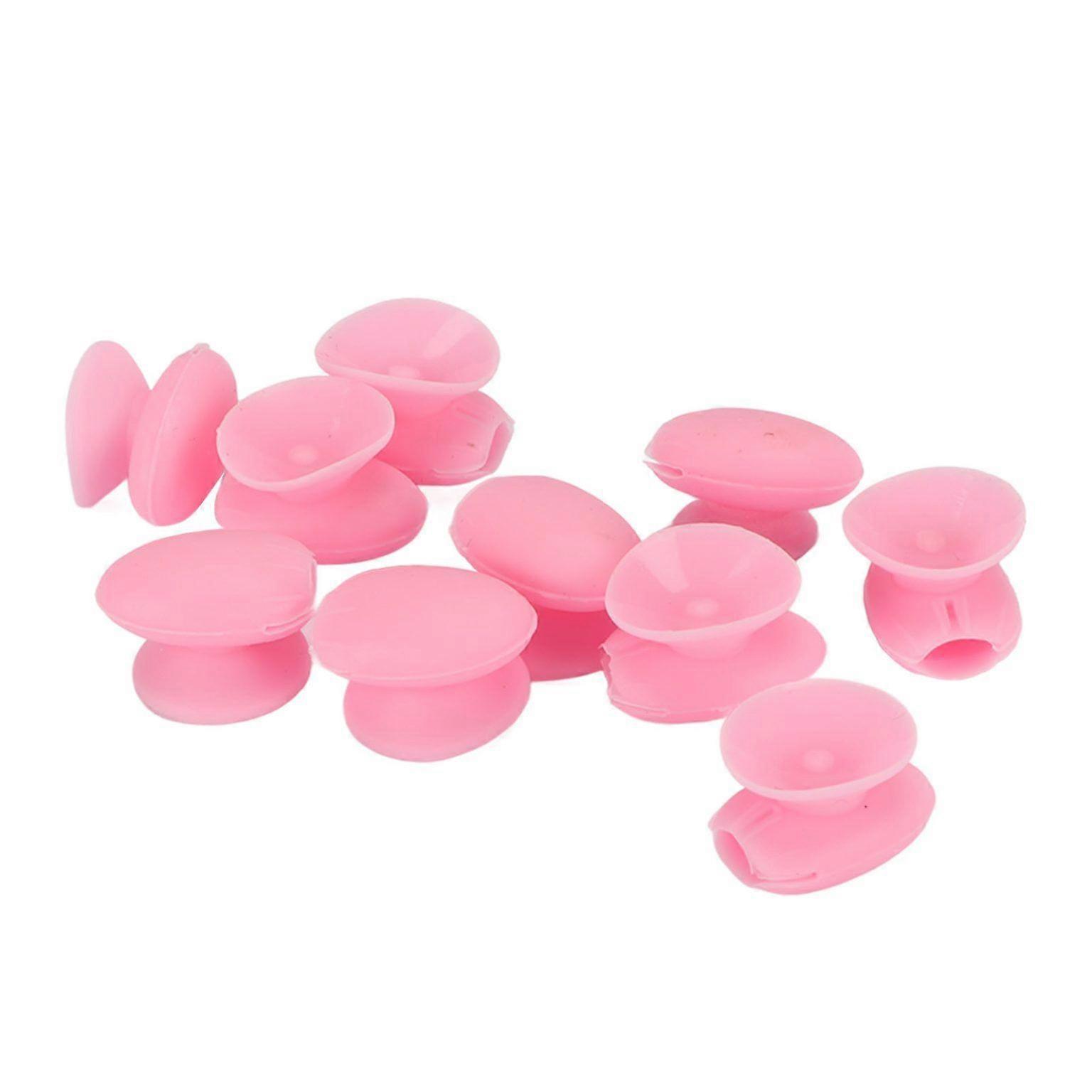 10pcs Dust-Proof Silicone Lip Brush Covers with Suction Cups