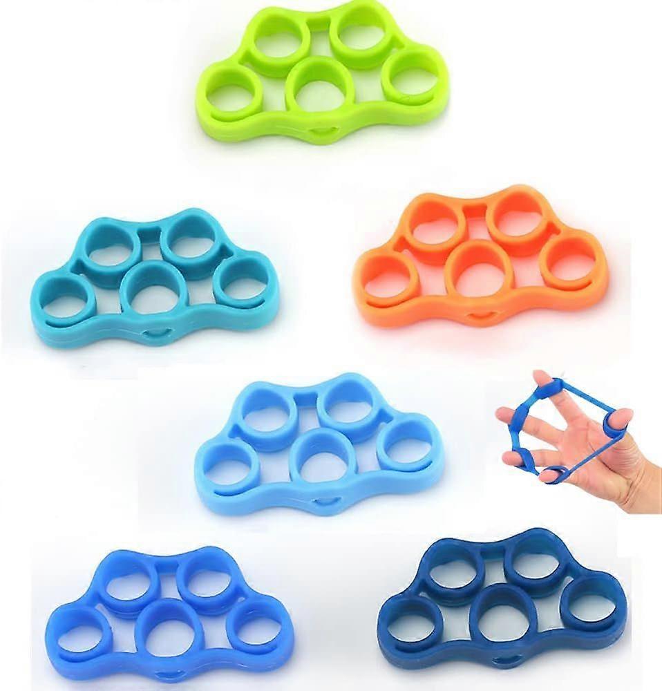 Set (6 pcs) - finger trainer, resistance bands