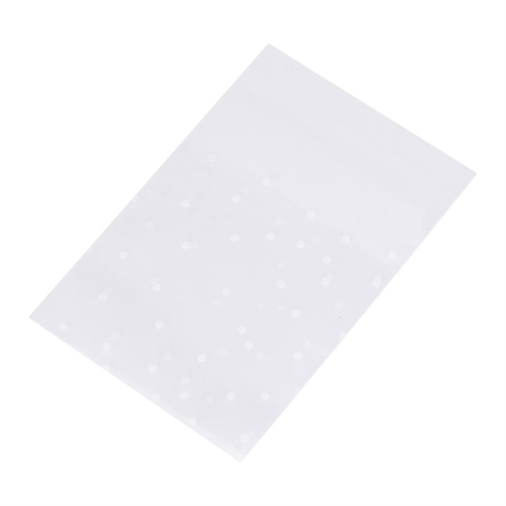 100pcs/pack Plastic Biscuit Cookie Bag Baking Packs Sac Plastique White Dot Pattern Packaging