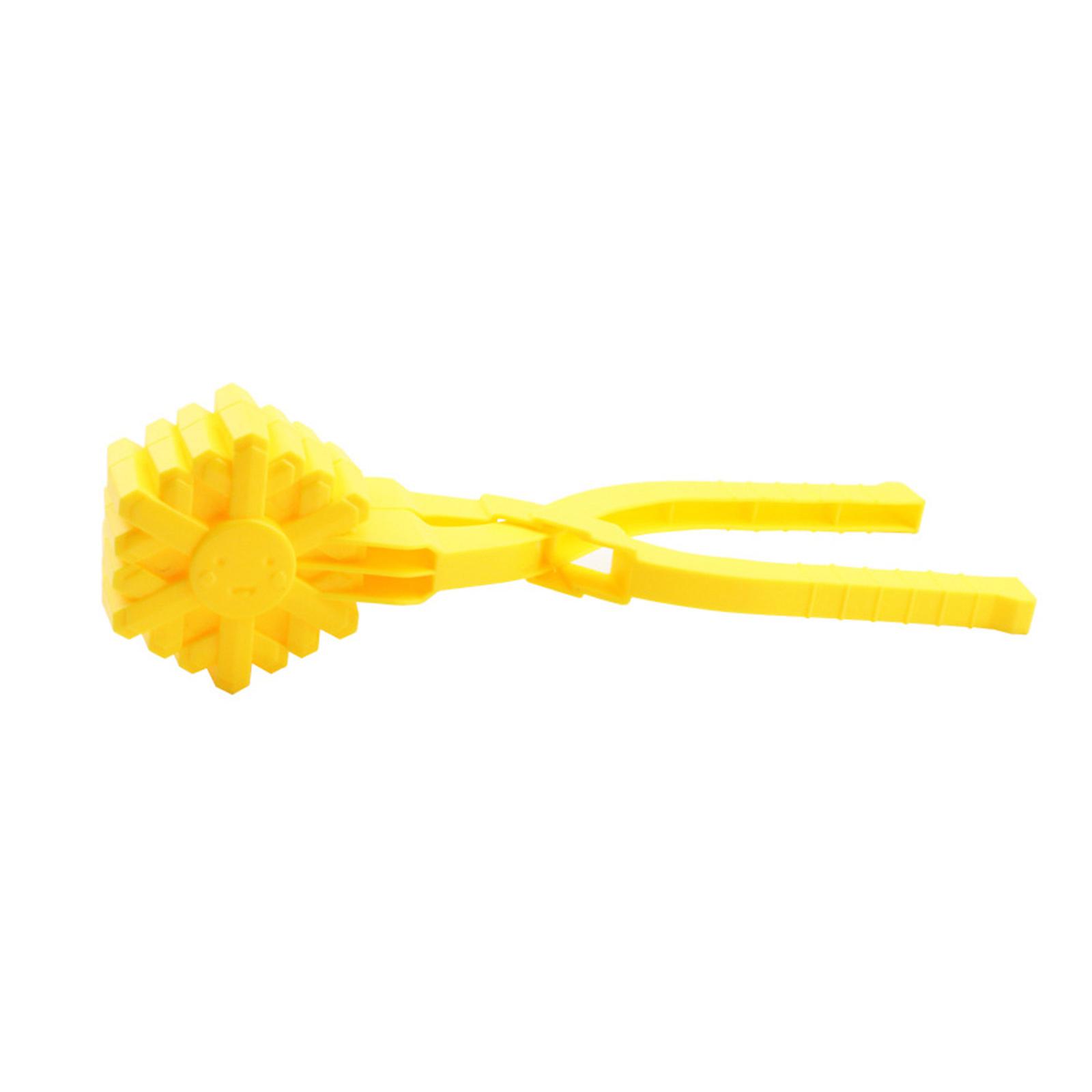 Snowflake Shape Snowballs Maker Must Have Toy for Winter Play Multicolored Fun Snowballs Clip Snowballs Maker Yellow