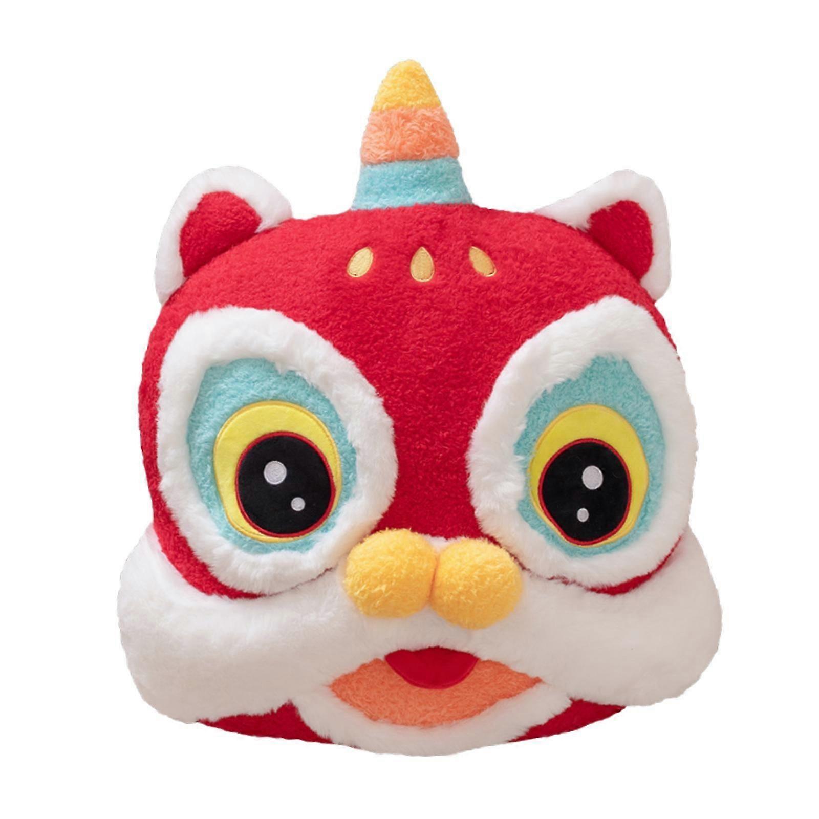 Dansande lejon kudde simulering 3D midjekudde för vardagsrumssoffa bröllop röd