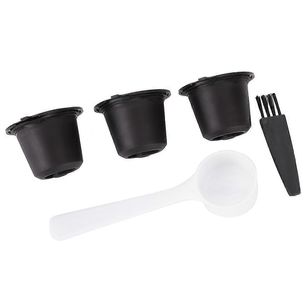 3Pcs Reusable Coffee Capsules Filter for Nespresso Machines