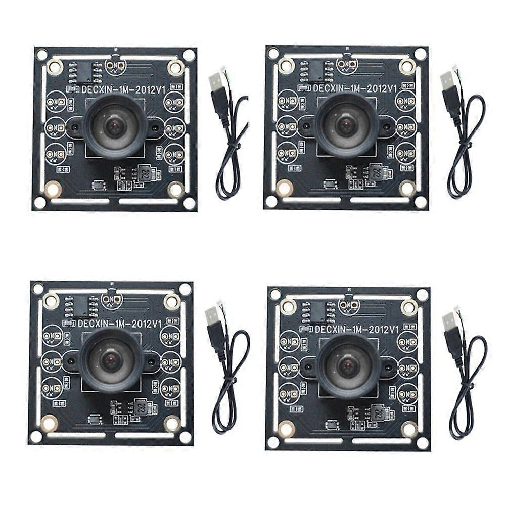 4PCS 100 Degree Camera Module 1MP OV9732 1280x720 30fps USB Camera Module Drive Free for WinXP/7/8/10 with 60cm Cable